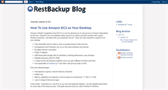 Desktop Screenshot of blog.restbackup.com